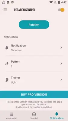 Rotation Control android App screenshot 4