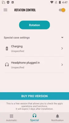 Rotation Control android App screenshot 5