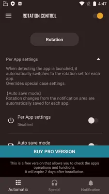 Rotation Control android App screenshot 6